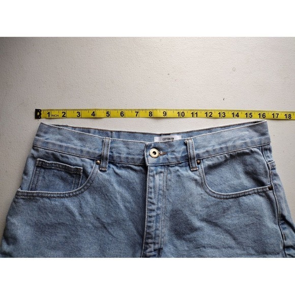 Cotton On High A Line Light Wash Denim Cutoff Shorts‎ Women Size 8 - Picture 2 of 7